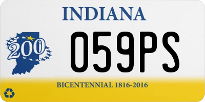 IN license plate 059PS