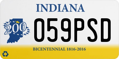 IN license plate 059PSD