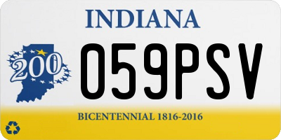 IN license plate 059PSV