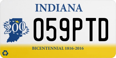 IN license plate 059PTD