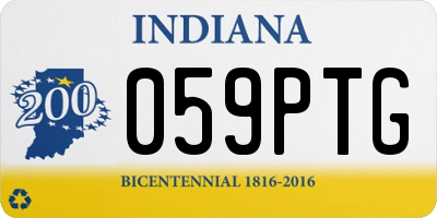 IN license plate 059PTG