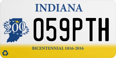 IN license plate 059PTH