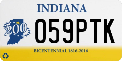 IN license plate 059PTK