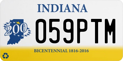 IN license plate 059PTM
