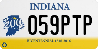 IN license plate 059PTP