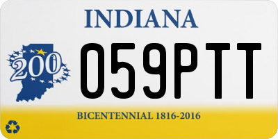 IN license plate 059PTT