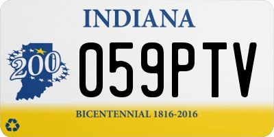 IN license plate 059PTV