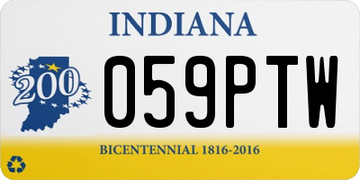 IN license plate 059PTW