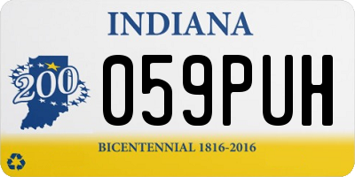 IN license plate 059PUH