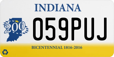 IN license plate 059PUJ
