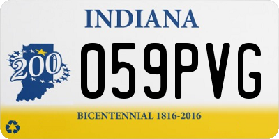 IN license plate 059PVG