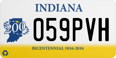 IN license plate 059PVH