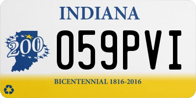 IN license plate 059PVI