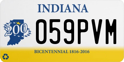 IN license plate 059PVM