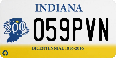 IN license plate 059PVN