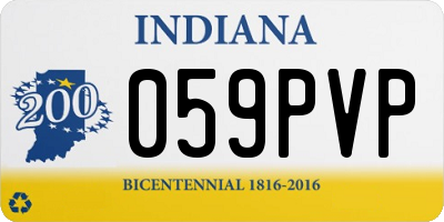 IN license plate 059PVP