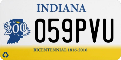 IN license plate 059PVU