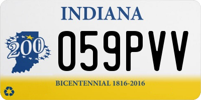 IN license plate 059PVV