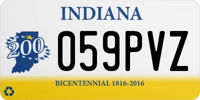 IN license plate 059PVZ