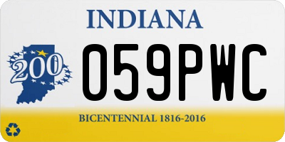 IN license plate 059PWC