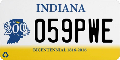 IN license plate 059PWE