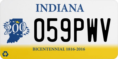IN license plate 059PWV