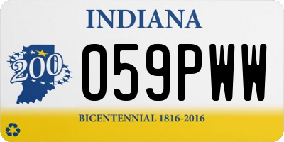 IN license plate 059PWW