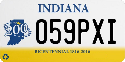 IN license plate 059PXI