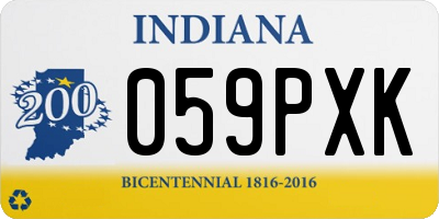 IN license plate 059PXK