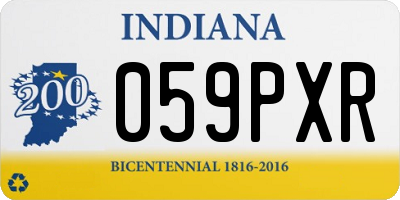 IN license plate 059PXR
