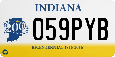 IN license plate 059PYB