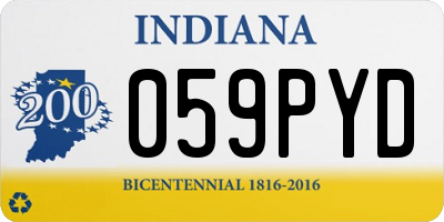 IN license plate 059PYD