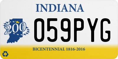 IN license plate 059PYG