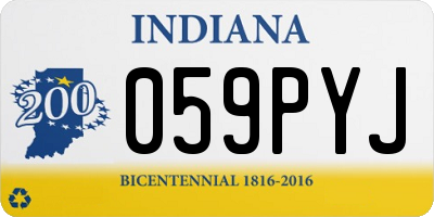 IN license plate 059PYJ