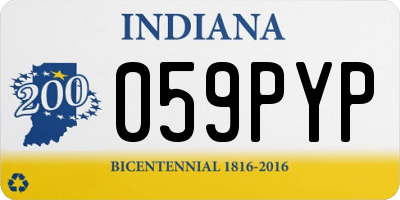 IN license plate 059PYP