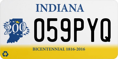 IN license plate 059PYQ