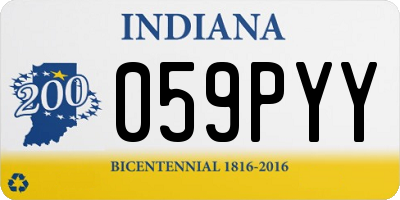IN license plate 059PYY
