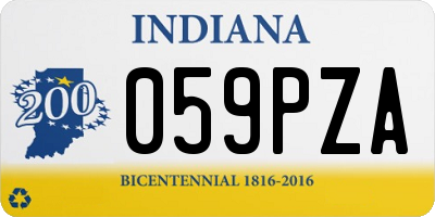 IN license plate 059PZA