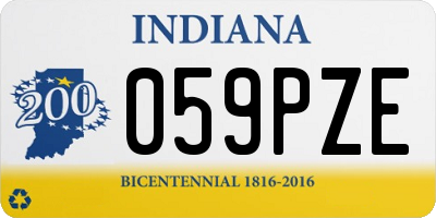 IN license plate 059PZE