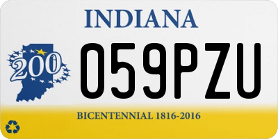 IN license plate 059PZU