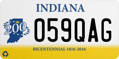 IN license plate 059QAG