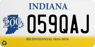 IN license plate 059QAJ