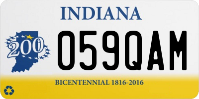 IN license plate 059QAM