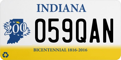 IN license plate 059QAN