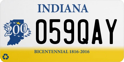 IN license plate 059QAY