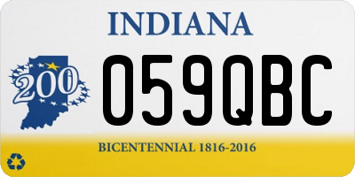 IN license plate 059QBC