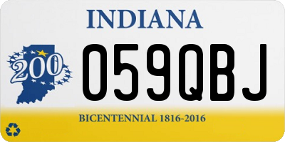 IN license plate 059QBJ
