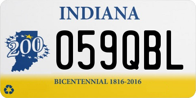 IN license plate 059QBL