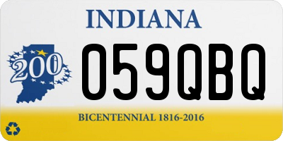 IN license plate 059QBQ