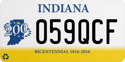IN license plate 059QCF